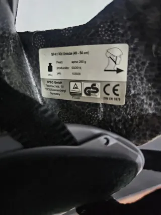 Casco Ciclismo Crivit Rojo y Gris