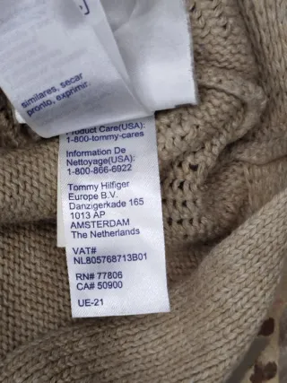 Maglia Tommy Hilfiger donna beige