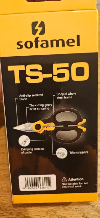 Tijeras electricista Sofamel TS-50 3 en 1