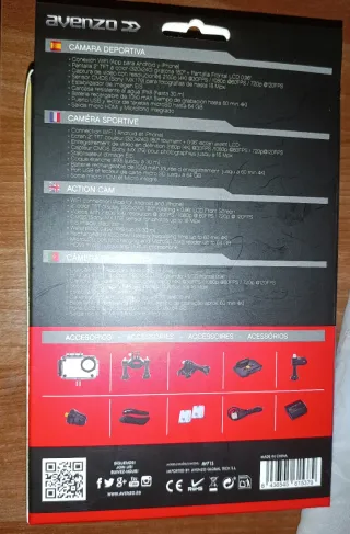 Accesorios de camara de Acción 4K WiFi Avenzo