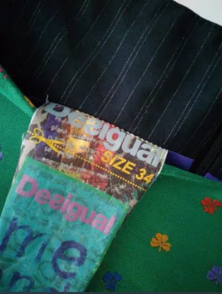 Vestido Desigual Talla 34 Multicolor