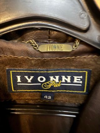 Chaqueta de piel IVONNE marrón