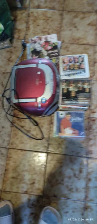 Reproductor CD Portátil Rojo