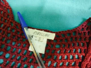 Chaleco tejido ganchillo talla única