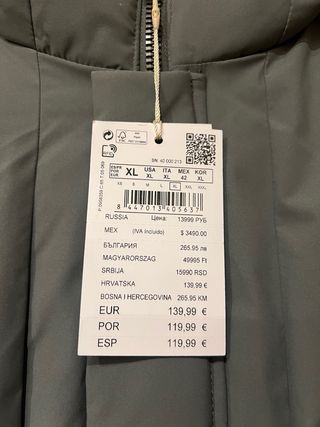 Abrigo Springfield Hombre Talla XL Nuevo