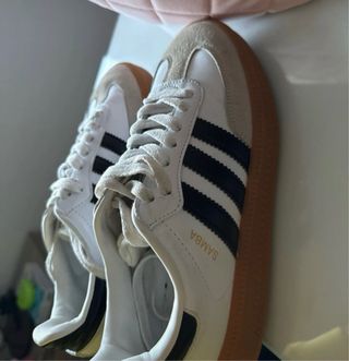 Zapatillas Adidas Samba Beige/Blanco