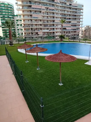 Sombrilla artesanal de paja