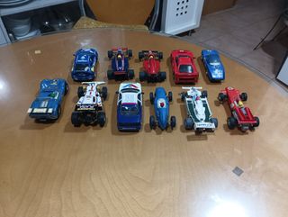 Lote 10 coches Scalextric Exin, Hornby, Tyco