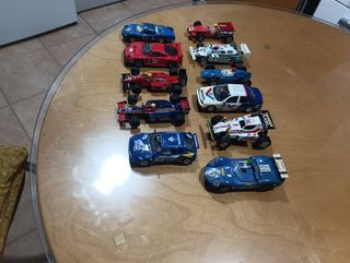 Lote 10 coches Scalextric Exin, Hornby, Tyco