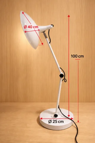 Lámpara de escritorio retro vintage XL