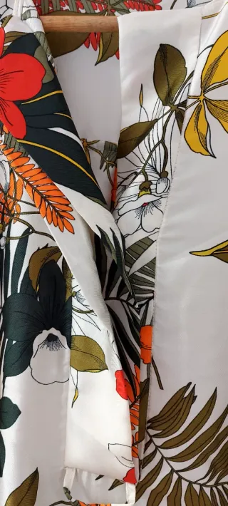 Camisa Zara Estampada Flores