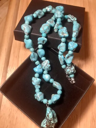 Collar Piedra Natural Turquesa