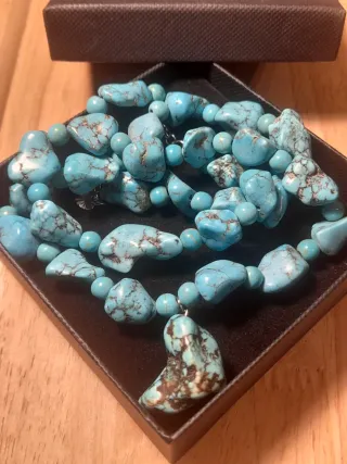 Collar Piedra Natural Turquesa