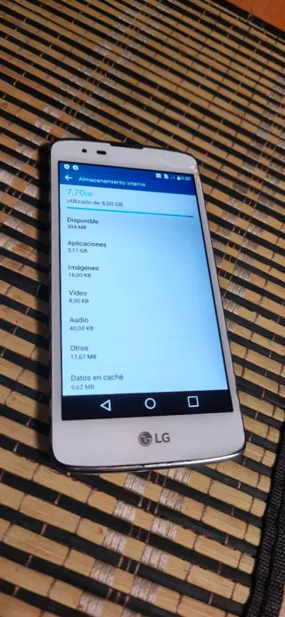 LG K8 Blanco