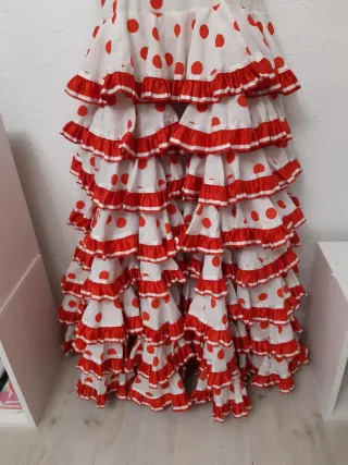 Vestido Flamenca Volantes Lunares