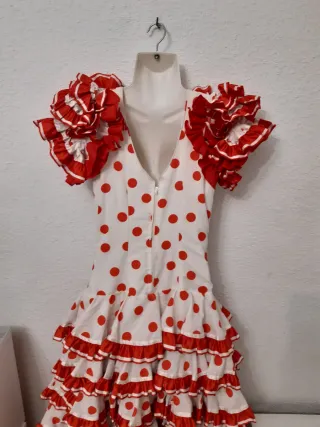Vestido Flamenca Volantes Lunares