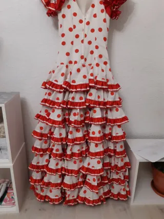 Vestido Flamenca Volantes Lunares