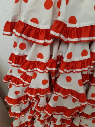 Vestido Flamenca Volantes Lunares