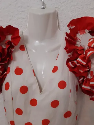Vestido Flamenca Volantes Lunares