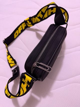 Borsello Off-White tracolla nero giallo