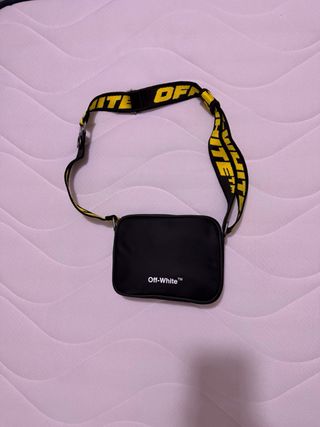 Borsello Off-White tracolla nero giallo