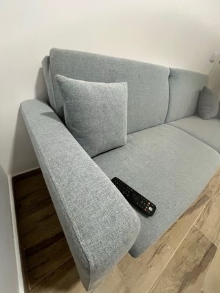 Sofá cama gris azulado