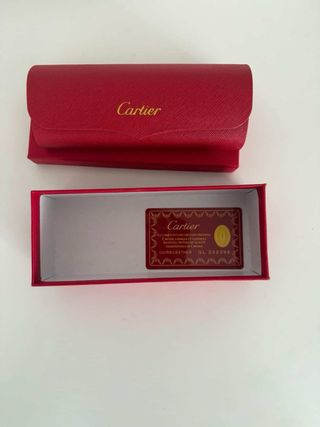 Gafas Cartier Negro y Dorado