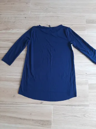 Camiseta Azul Marino-Blanca Talla M. Stradivarius