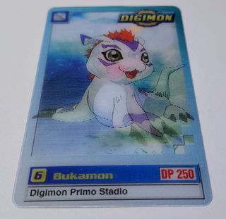 Carte Digimon 1999 Bukamon/Gomamon Lenticolare