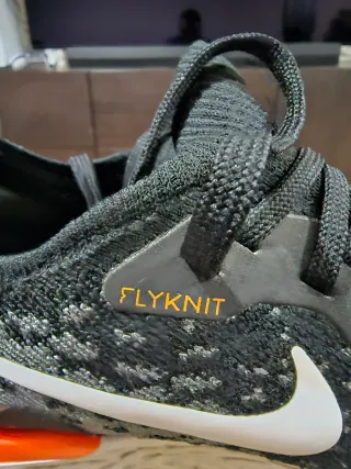 Nike Epic React Flyknit Negro Naranja