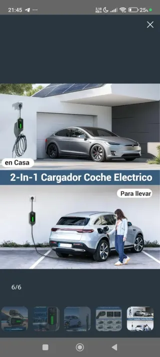 Cargador coche eléctrico 3.7kW nuevo