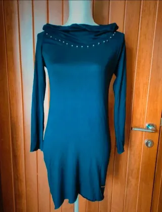 Abito Sweet Years blu borchiato