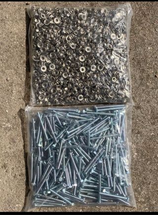 Lote 200 Tornillos y 200 Tuercas M6