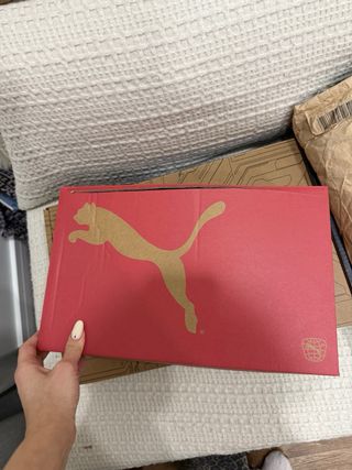 Zapatillas Puma Blancas y Plateadas