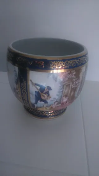 Macetero chino antiguo de la marca Panda