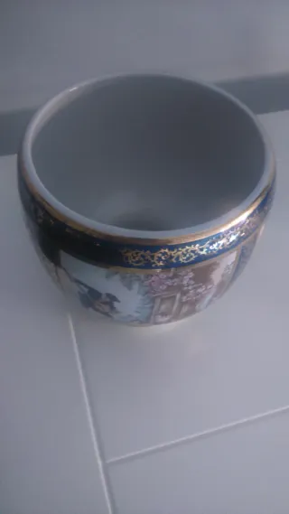 Macetero chino antiguo de la marca Panda