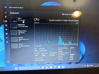 Portátil Acer Core i7 12GB RAM 500GB SSD