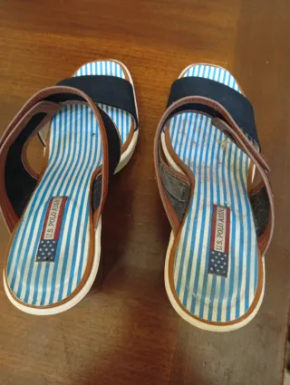 Sandali U.S. Polo Assn. neri e blu Originali