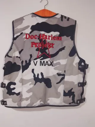 Chaleco Camuflaje Estilo Motero