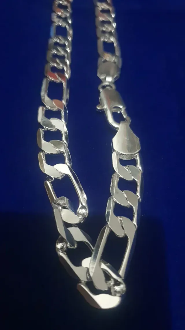 Collar Cubano Plata 925 Hombre