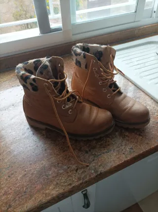 Botas Panama Jack mujer mostaza