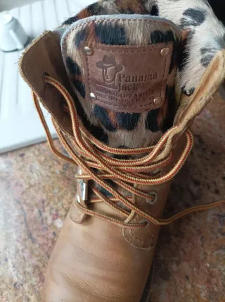 Botas Panama Jack mujer mostaza