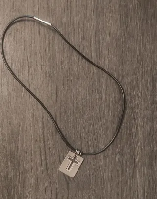 Colgante Cruz Acero Inoxidable 3x1