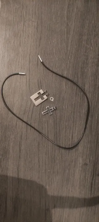 Colgante Cruz Acero Inoxidable 3x1