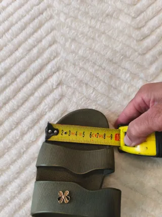 Sandalias ZHZ Talla 39 Verde Oliva