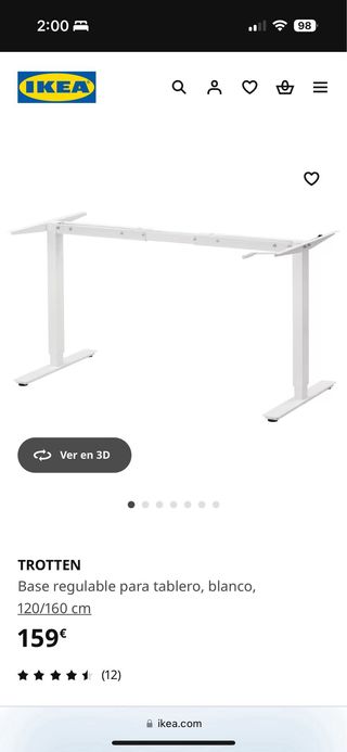 Base regulable para mesa de escritorio