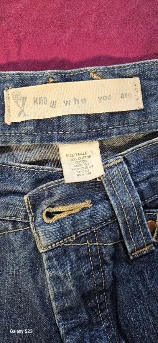 Jeans donna vita bassa zampa M