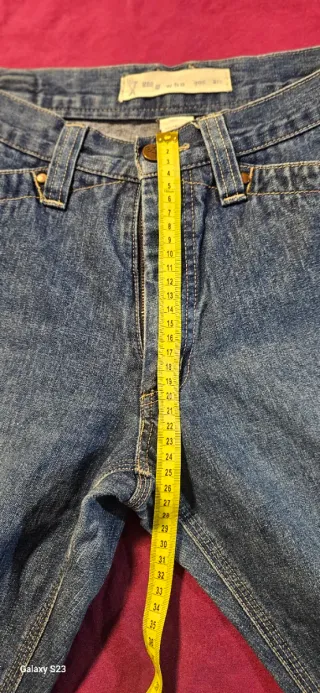 Jeans donna vita bassa zampa M