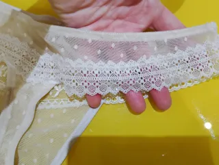 Conjunto lencería marfil