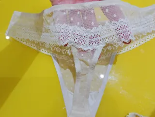 Conjunto lencería marfil